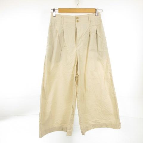 中古 ユニクロ Uniqlo パンツ ロング ワイド ガウチョ ストレッチ オフホワイト 白 61 E256 レディースの通販はau Pay マーケット ブランド古着のベクトル