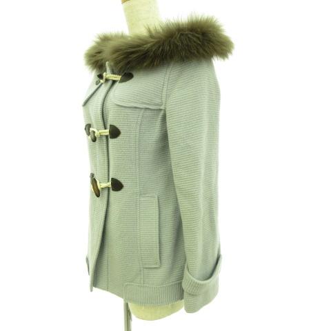 中古 スウィングル Swingle ダッフルコート ショート丈 長袖 フォックスファー 水色 1 E908 レディースの通販はau Pay マーケット ブランド古着のベクトル