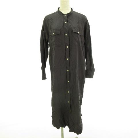 中古 ジーユー Gu シャツワンピース ロング 長袖 チャコールグレー Xs E7 レディースの通販はau Pay マーケット ブランド古着のベクトル