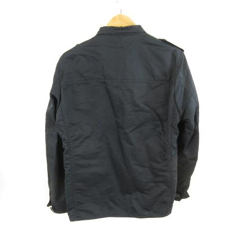 【中古】バーバリー ロンドン BURBERRY LONDON ジャケット 長袖 薄手 リネン混 紺 L *E722 メンズの通販は