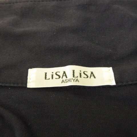 中古】LiSA LiSA ASHIYA カットソー チュニック 七分袖 紺 *A437