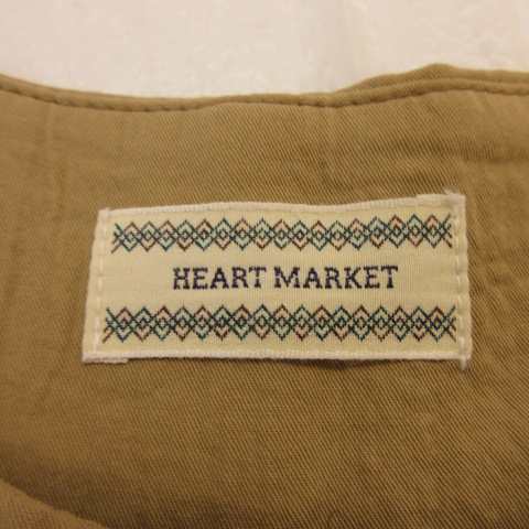 中古】ハートマーケット HEART MARKET ノーカラージャケット 中古】ハートマーケット HEART MARKET ノーカラージャケット