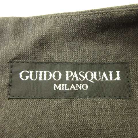 中古】GUIDO PASQUALI ワンピース ミニ ノースリーブ グレー 42 *T177