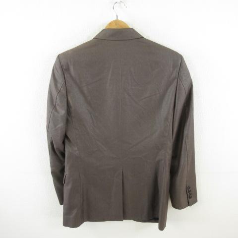 【中古】スコルピオーネビアンコ スーツ セットアップ テーラードジャケット ロングパンツ 茶 50 メンズ 中古】スコルピオーネビアンコ スーツ セットアップ テーラード