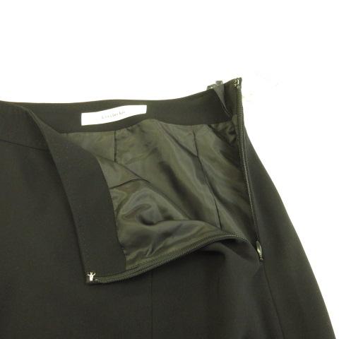 中古】未使用品 リトルシック LIttlechic ひざ丈スカート 黒 36 *A55 