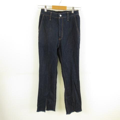 中古】アダストリア デニムパンツ ジーンズ ハイウエスト ロング