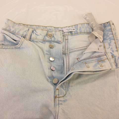 中古】ザラ ZARA デニムショートパンツ 水色 38 *T128
