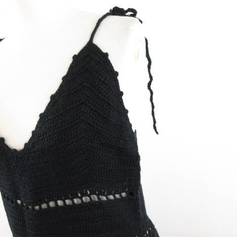 中古】未使用品 ユニフ UNIF ニットキャミワンピース チュニック ミニ