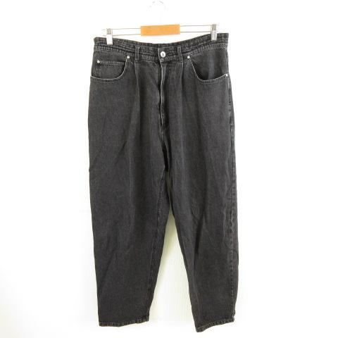 【中古】デマルコラボ dmL デニムパンツ ジーンズ テーパード 黒 3 *A871 メンズの通販は 10,309円