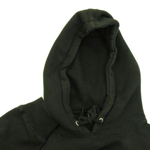 【中古】ステューシー STUSSY パーカー プルオーバー 長袖 裏起毛 ロゴ刺繍 118367 黒 *A250 メンズ_4
