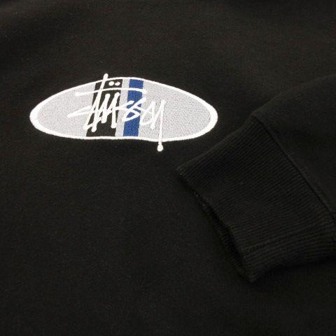 【中古】ステューシー STUSSY パーカー プルオーバー 長袖 裏起毛 ロゴ刺繍 118367 黒 *A250 メンズ_5