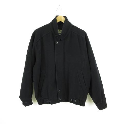 【中古】ザ スコッチ ハウス The Scotch House ブルゾン ジャケット 長袖 中綿 黒 L *T875 メンズの通販は 5,510円