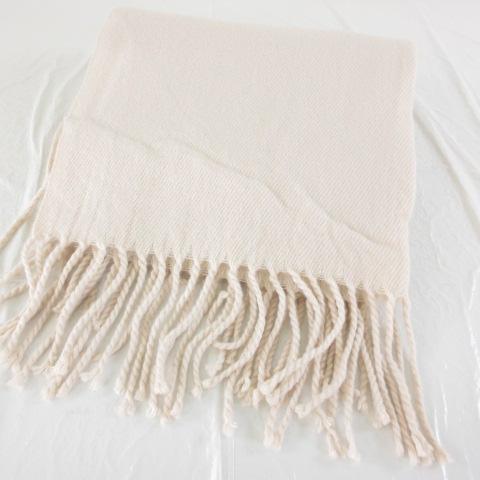 【中古】マフラー ストール フリンジ ピンク *T768 レディース