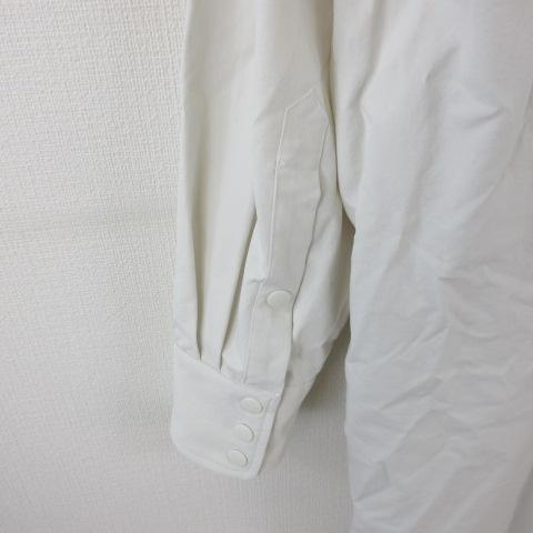 【中古】エルカルテット LQUARTET ロングシャツ 長袖 オフホワイト 白 *T807 レディース_5