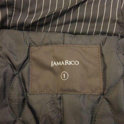 中古】ジャマリコ JAMARICO ダッフルコート 長袖 ハーフ丈 黒 1 *A811