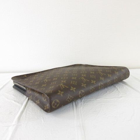 【中古】ルイヴィトン LOUIS VUITTON モノグラムマカサー ポートフォリオ セカンドバッグ クラッチ M40301 茶 メンズ 中古】ルイヴィトン LOUIS VUITTON モノグラムマカサー ポートフォリオ