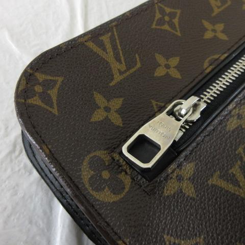 【中古】ルイヴィトン LOUIS VUITTON モノグラムマカサー ポートフォリオ セカンドバッグ クラッチ M40301 茶 メンズ_5