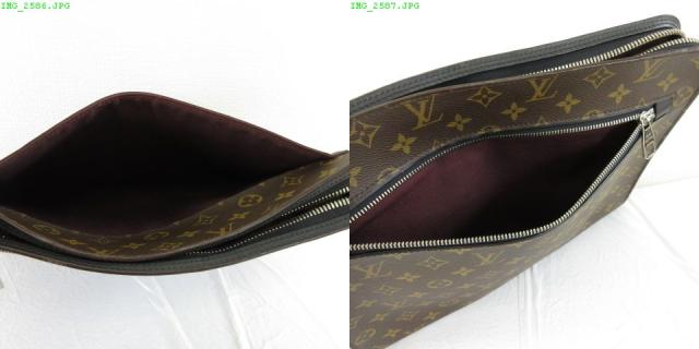 中古】ルイヴィトン LOUIS VUITTON モノグラムマカサー ポートフォリオ