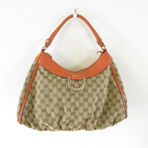 【中古】グッチ GUCCI ワンショルダーバッグ アビー GGキャンバス 189833 493492 茶 *T335 レディース