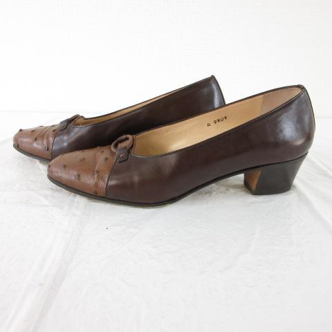 中古】タニノクリスチー TANINO CRISCI パンプス レザー