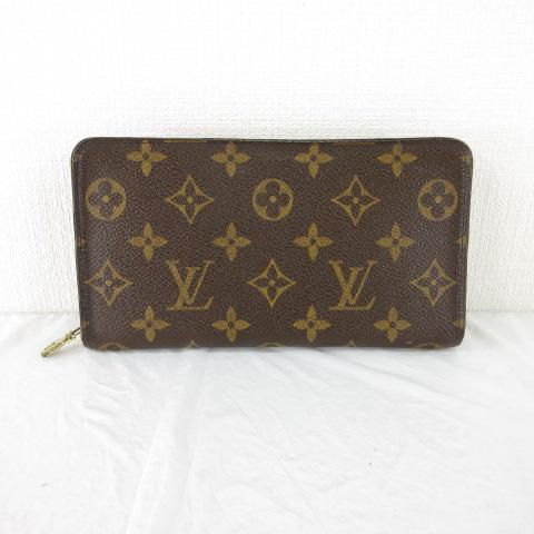 【中古】ルイヴィトン LOUIS VUITTON ジッピーウォレット 長財布 モノグラム 茶 *T295 ☆AA★ メンズ レディース
