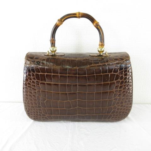 BELTRAMI クロコダイル レザー ハンドバッグ ショルダー ワニ革 リアルクロコ ベルトラミ BELTRAMI クロコダイル レザー ハンドバッグ ショルダー ワニ革 リアル