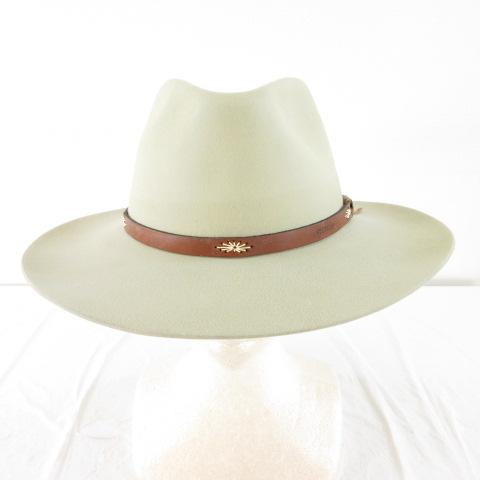 【中古】ステットソン ガンクラブ STETSON The Gun Club ハット 帽子 グレージュ 60 7 1/2 *T596 メンズ