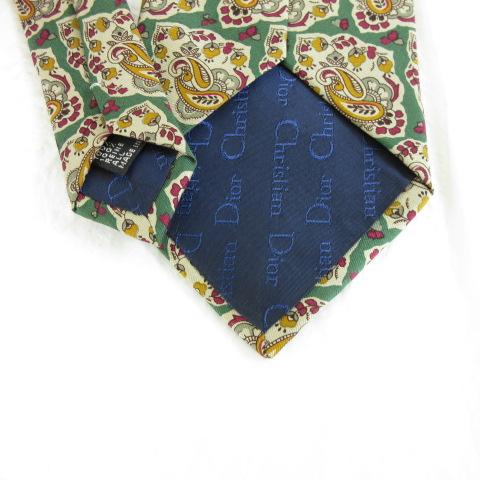 中古】クリスチャンディオール Christian Dior シルクネクタイ 総柄