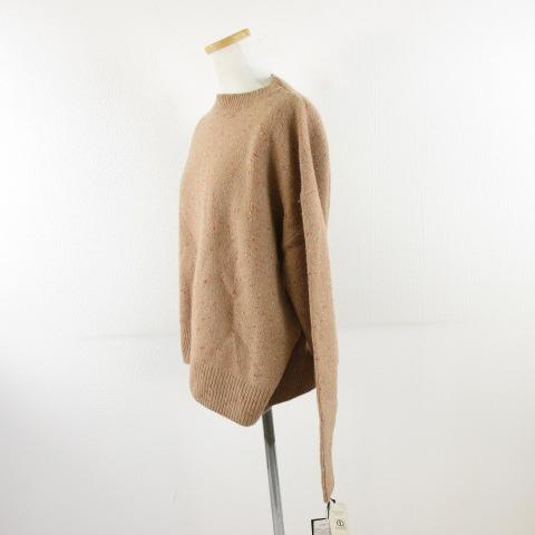 中古】未使用品 マーニプリーテ MANI PULITE ニット セーター 長袖 茶