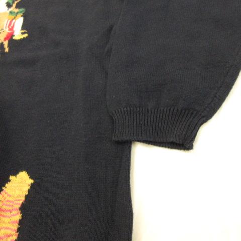 【中古】未使用品 エミジェネリ Emi giannelli ニット セーター 長袖 紺 44 *A511 レディース 中古】未使用品 エミジェネリ Emi giannelli ニット セーター 長袖 紺