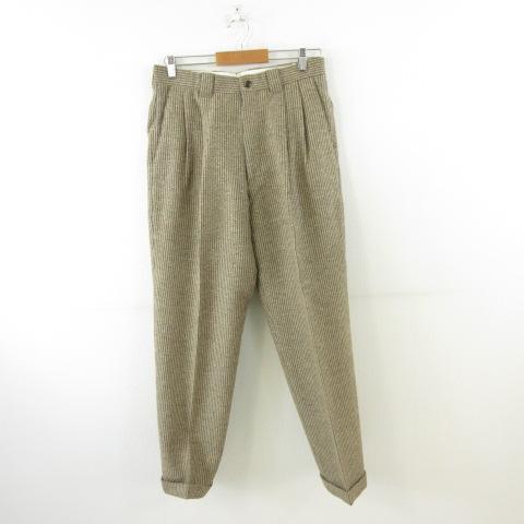 【中古】未使用品 GEORGES RECH HOMME ツイード3ピーススーツ セットアップ テーラード ベスト 長袖 ベージュ L_4