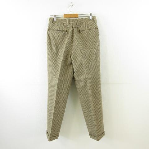 【中古】未使用品 GEORGES RECH HOMME ツイード3ピーススーツ セットアップ テーラード ベスト 長袖 ベージュ L_5