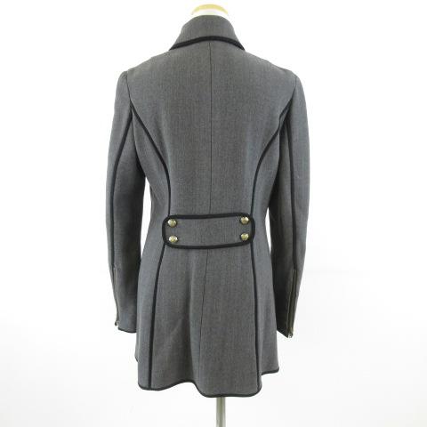 【中古】ドネーカーサ DONEY casa コート ミドル丈 長袖 グレー 40 *T267 レディース_1