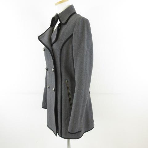 【中古】ドネーカーサ DONEY casa コート ミドル丈 長袖 グレー 40 *T267 レディース_7