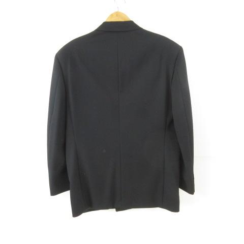 【中古】タケオキクチ TAKEO KIKUCHI スーツ ブラックフォーマル ダブルジャケット 長袖 パンツ 黒 *T372 メンズ_1