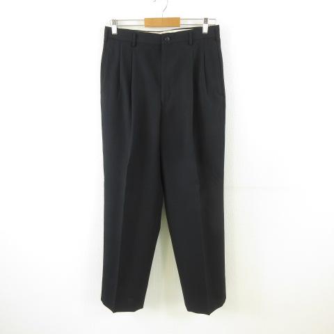 【中古】タケオキクチ TAKEO KIKUCHI スーツ ブラックフォーマル ダブルジャケット 長袖 パンツ 黒 *T372 メンズ_4