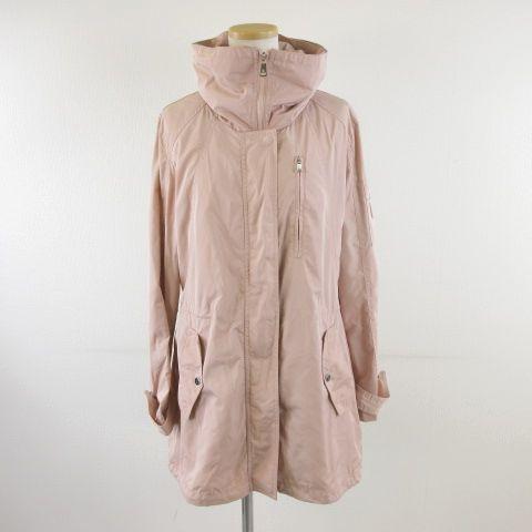 【中古】ローレンラルフローレン LAUREN RALPH LAUREN スプリングコート ハーフ丈 長袖 ピンク S *A205 レディース