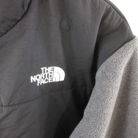 【中古】ザノースフェイス THE NORTH FACE デナリジャケット 長袖 フリース グレー 黒 XL *T624 メンズ_3