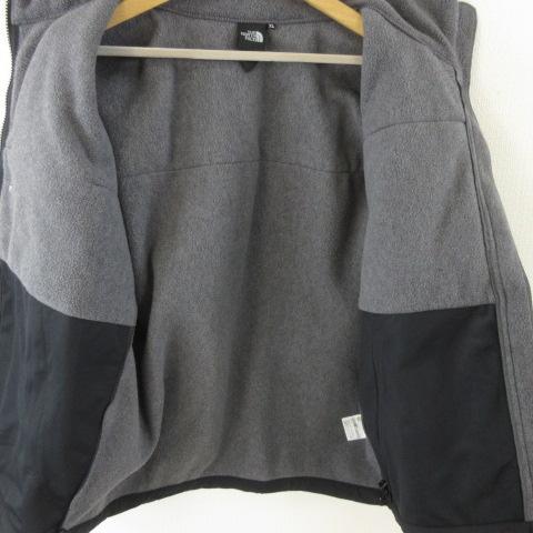 【中古】ザノースフェイス THE NORTH FACE デナリジャケット 長袖 フリース グレー 黒 XL *T624 メンズ_5
