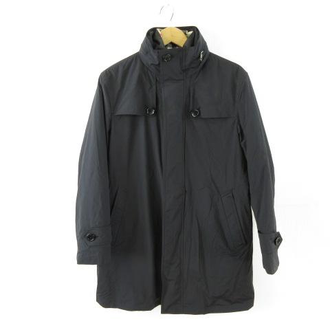 【中古】バーバリー ロンドン BURBERRY LONDON 2WAYコート ダウン 長袖 黒 M *A781 メンズ