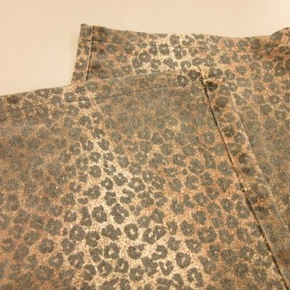 【中古】未使用品 アンジェロマラニー angelo marani セットアップ ベスト ロングパンツ ヒョウ柄 茶 46 *A929 レディース_8