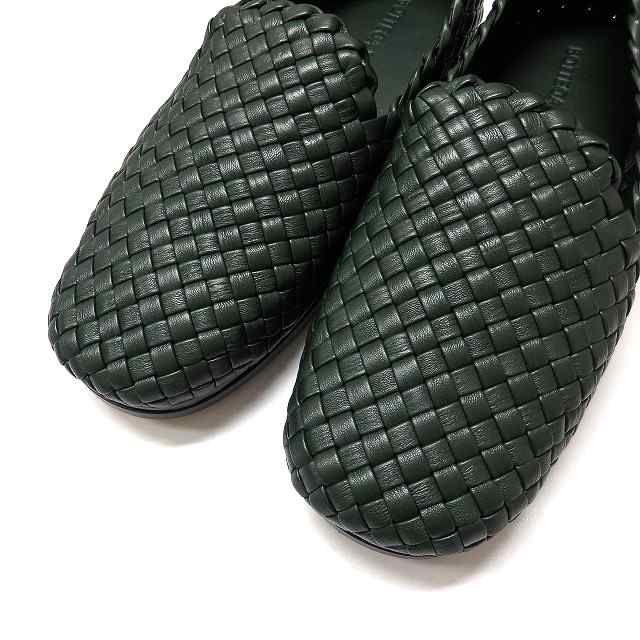 【中古】未使用品 ボッテガヴェネタ BOTTEGA VENETA 20AW イントレチャート レザー スリッポン ローファー 靴 41.5｜au  PAY マーケット