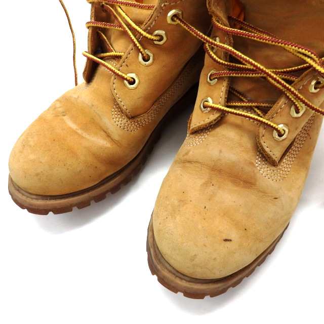 【中古】ティンバーランド Timberland 6インチ プレミアムブーツ ウィートヌバック 靴 6.5 イエロー 10361 レディース｜au  PAY マーケット