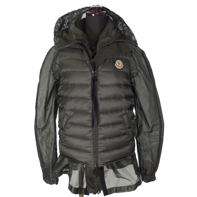 中古】モンクレール MONCLER × sacai サカイ SAHA レイヤード ダウン