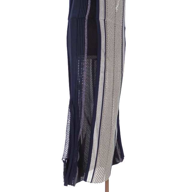 中古】マメクロゴウチ Mame Kurogouchi 20SS Net Stripe Knit Dress ...