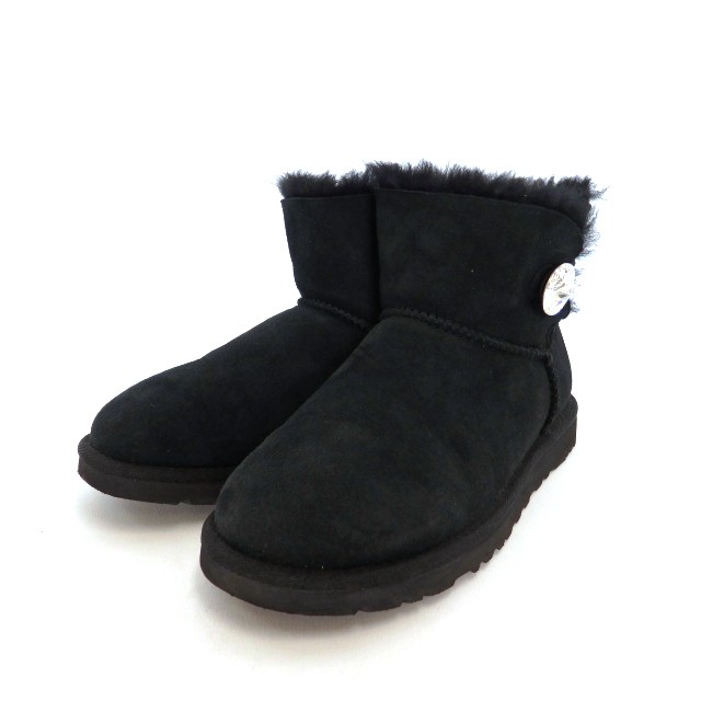 中古】アグ UGG ミニベイリーボタン ブリング ムートン ショートブーツ