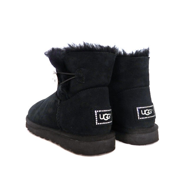 中古】アグ UGG ミニベイリーボタン ブリング ムートン ショートブーツ