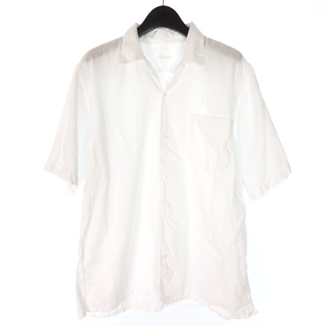 コモリ COMOLI ベタシャン オープンカラーシャツ 半袖 2 ホワイト 白