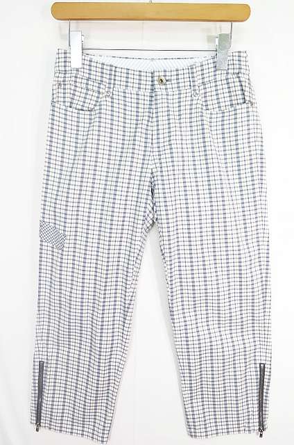 中古 Zoy Dress Code International クロップドパンツ 36 裾ファスナー チェック Sa5365 レディースの通販はau Pay マーケット ブランド古着のベクトル