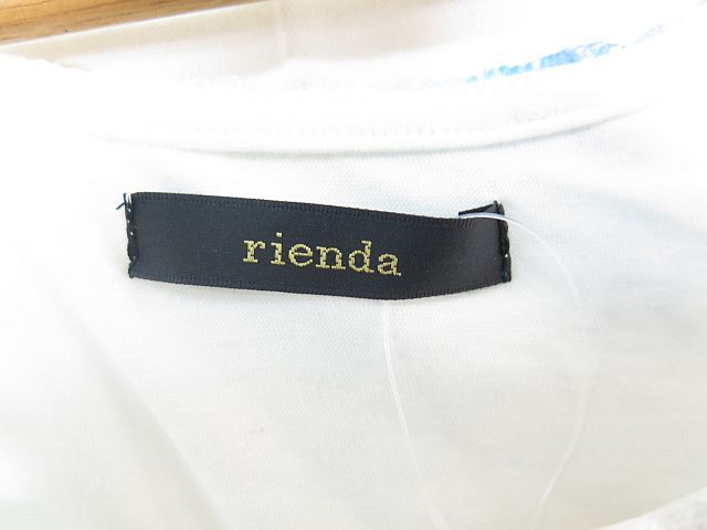 中古 未使用品 リエンダ Rienda ケミカルレースフラワー ワンピース ノースリーブ S ホワイト ブルー Sa8601 レディースの通販はau Pay マーケット ブランド古着のベクトル